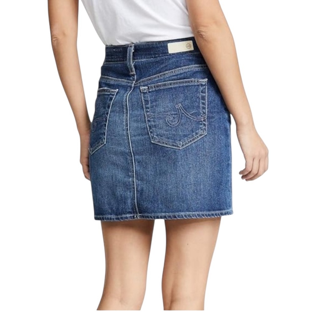 AG-ED DENIM ADRIANO GOLDSCHMIED The Vera Denim Mini Skirt, Size 28. - Picture 2 of 13